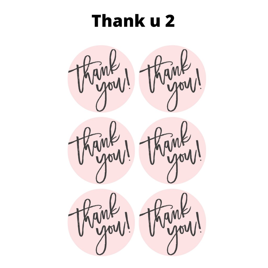 Sticker Thank You Sticker Tumblr Olshop Aesthetic Murah