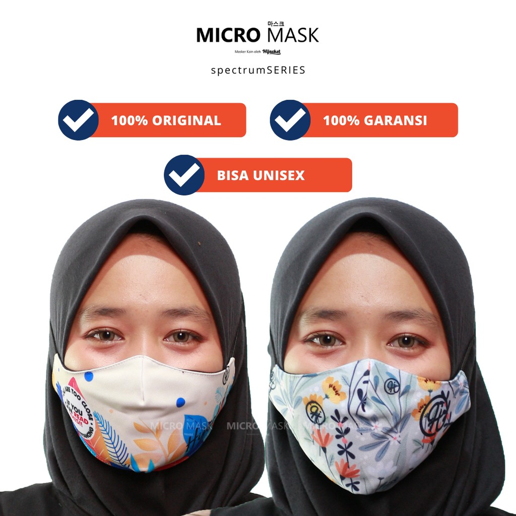 MICRO MASK SPECTRUM® HIJACKET Masker kain Masker Masker hijab kain Masker kain hijab motif mask-5