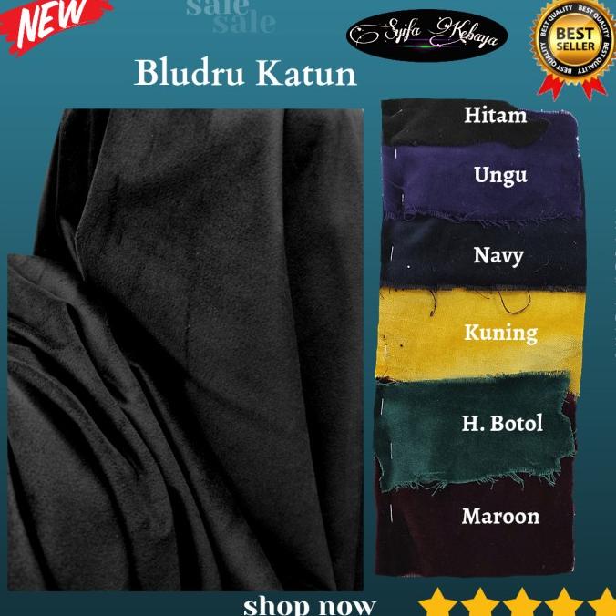 Kain Bahan Bludru Beludru Velvet Katun Korea Import Meteran