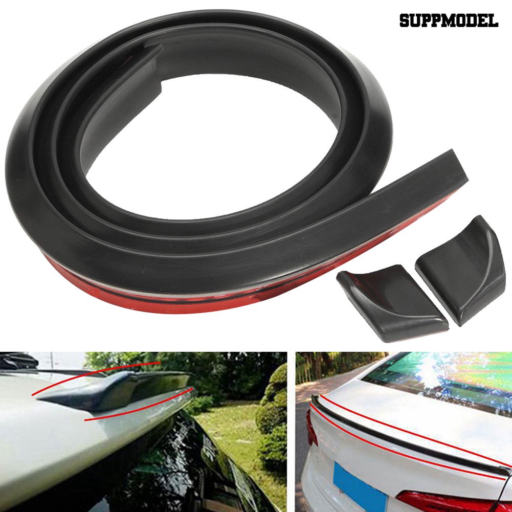 Car Spoiler / Spoiler Pelindung Bagasi Belakang / Atap Mobil Bahan Carbon Fiber Panjang 1.5m