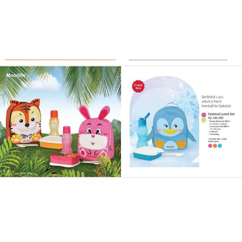 Moorlife Funimal Lunch Set / Tas Bekal Anak