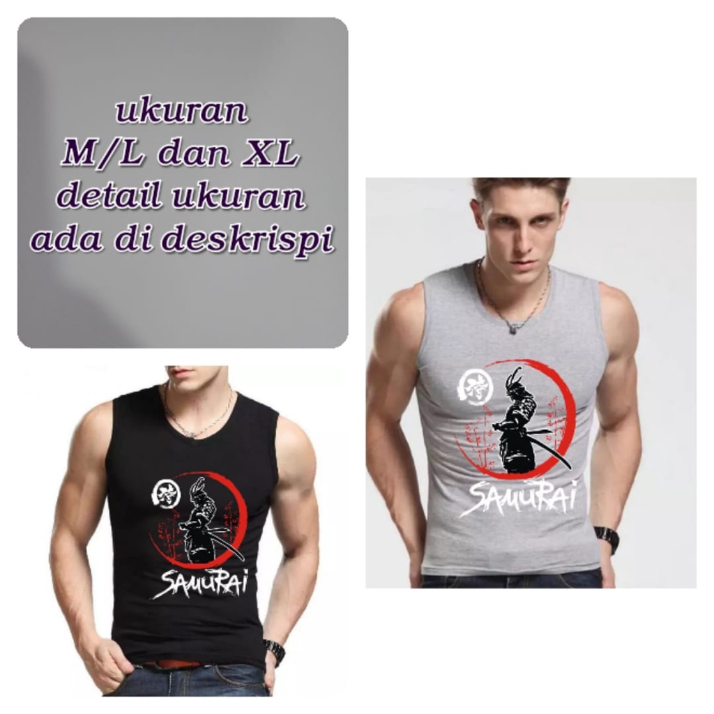 Singlet Samu /  kaos dalam pria / singlet terlaris - mukzhop