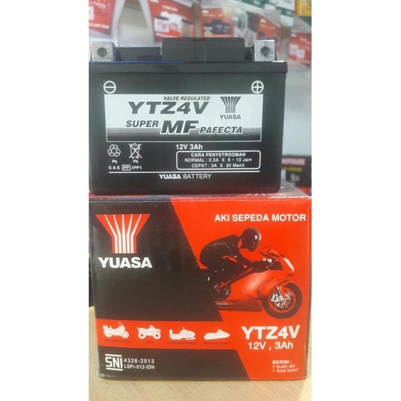 aki motor Yamaha Vixion YTZ4V YUASA langgengb4 Ayo Order