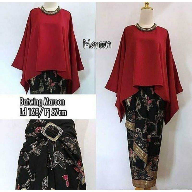 COD SETELAN Kebaya Batwing baletoly JUMBO baju wisuda murah kebaya jumbo undangan murah