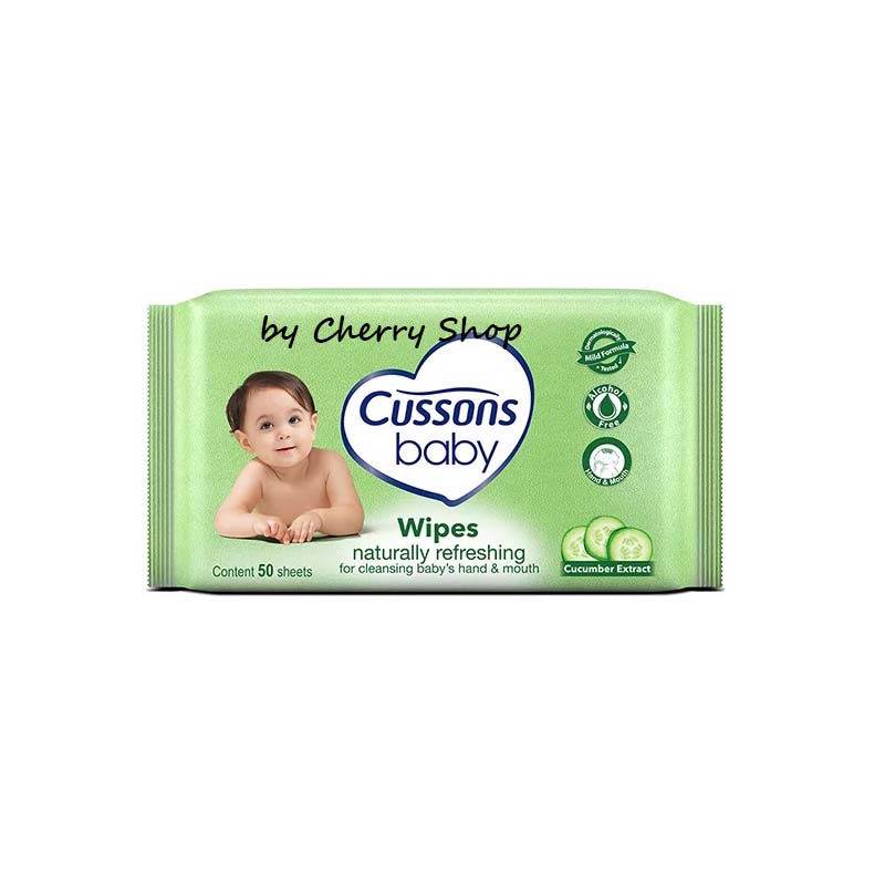 [10S+10S | 45S | 45S+45S | 50S+50S] [BPOM] Tisu Basah Cussons Baby Wipes 50s | Promo Tissue Tisu Basah Cusson Baby Wipes