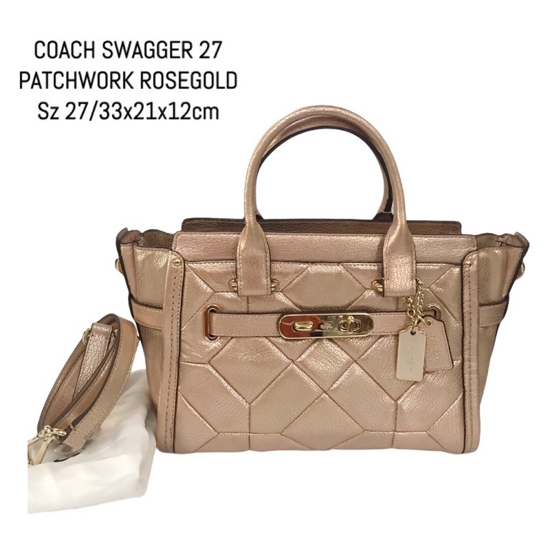 coach swagger 27 patchwork