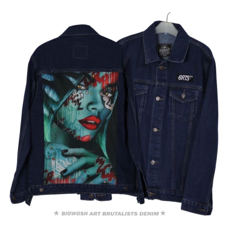jaket denim brutalist