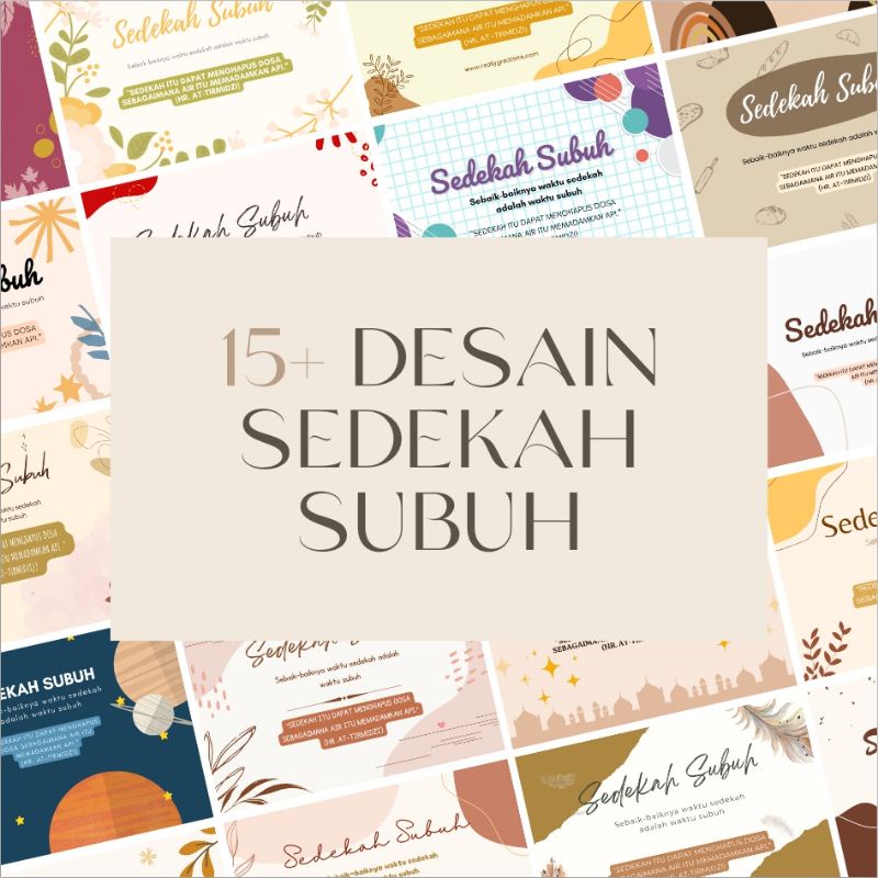 

Celengan Sedekah Subuh / Desain Sedekah Subuh (>10 desain)