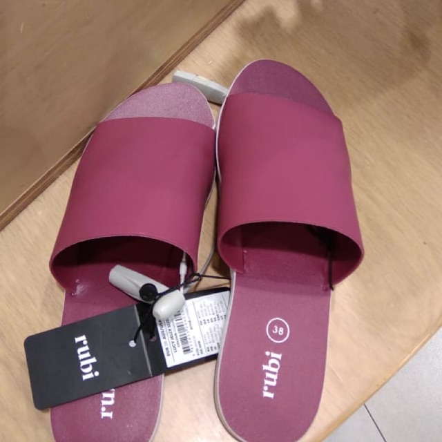 Rubi Jelly Slide Navy & Maroon