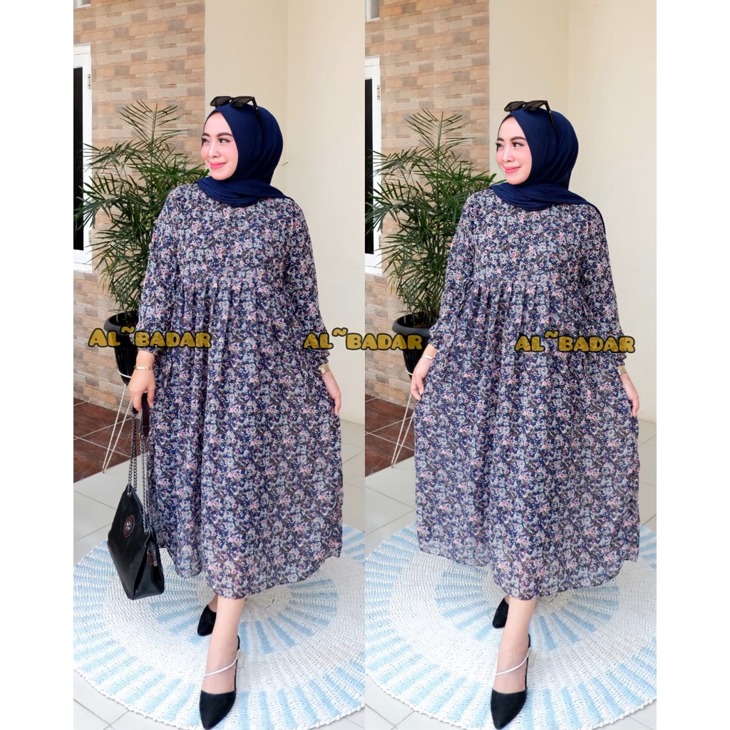 [ BISA COD ] MIDIDRESS CERUTY BABYDOLL MOTIF FRIEANDLY BUSUI MIX TALI SAMPING,MIDIDRESS FRIEANDLY BUSUI MODEL TERBARU,MIDIDRESS TERLARIS MIX TALI SAMPING