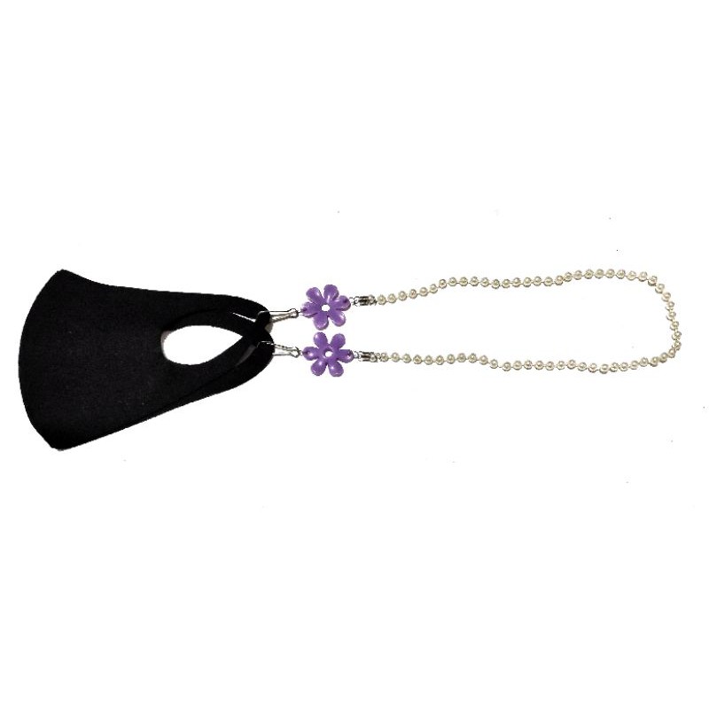 Kalung Masker Strap Mask Korean Jasmine Flower Charm Pearlstring Series Korea Mutiara Bunga