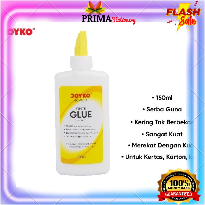 

Lem Putih Serbaguna White Glue JOYKO GL-W03 150ML