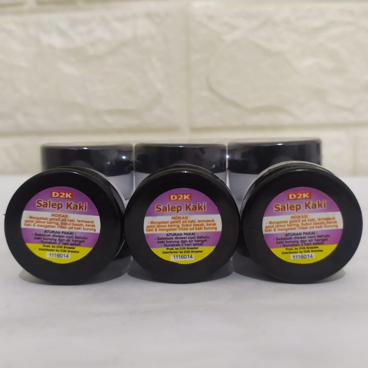 D2K Salep Kaki obat burung kaki jamuran iritasi gatal-gatal kerak dikaki