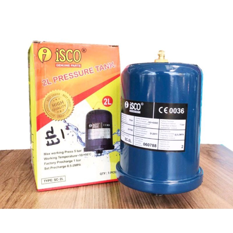 TABUNG POMPA AIR 2L DRAT 1/2&quot; MERK ISCO