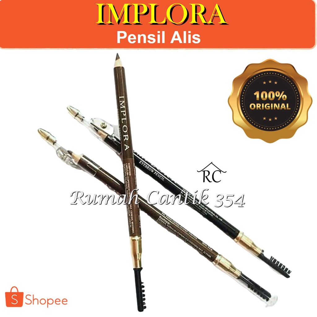 Implora Pensil Alis Rumah Cantik 354 Eyebrow Pencil 2 Warna Yang Matte