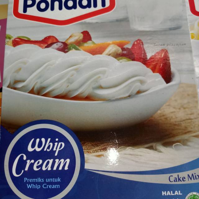 

Pondan Whip Cream bubuk 150gr