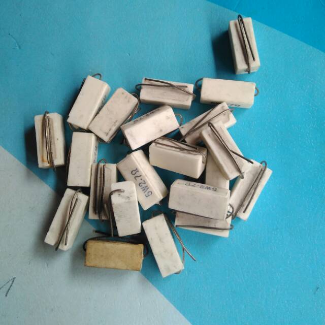 Resistor 5watt 2,7ohm, 12ohm, 18ohm, 33ohm, 68ohm, 82ohm