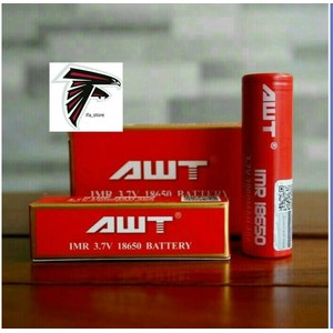 Baterai AWT 18650 Merah 3000 mAh vape / Vapor / Rokok elektrik