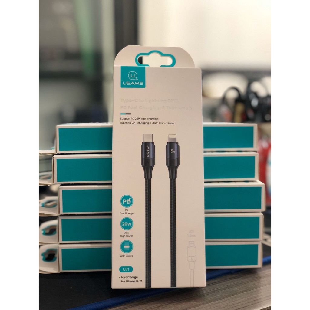 Kabel Data USAMS U71 Fast Charging Type C to Lightning 20W