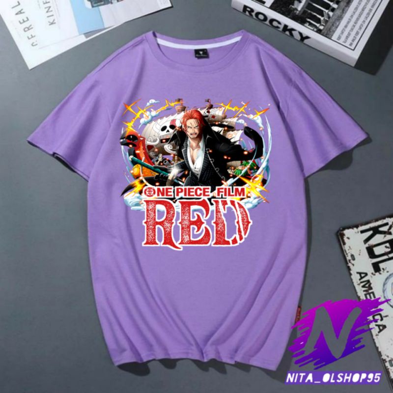 kaos anak one piece spesial film red baju akagami no shanks