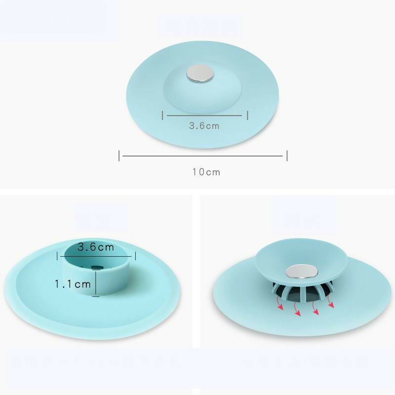 Penutup Lubang Air Wastafel On Off Saringan Wastafel Dapur Kamar Mandi Silicone