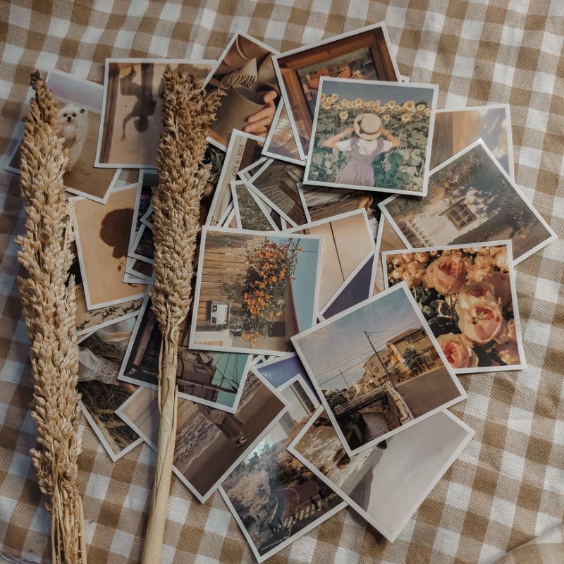 

40pcs Photo Sticker 6x6 untuk Scrapbook and bujo