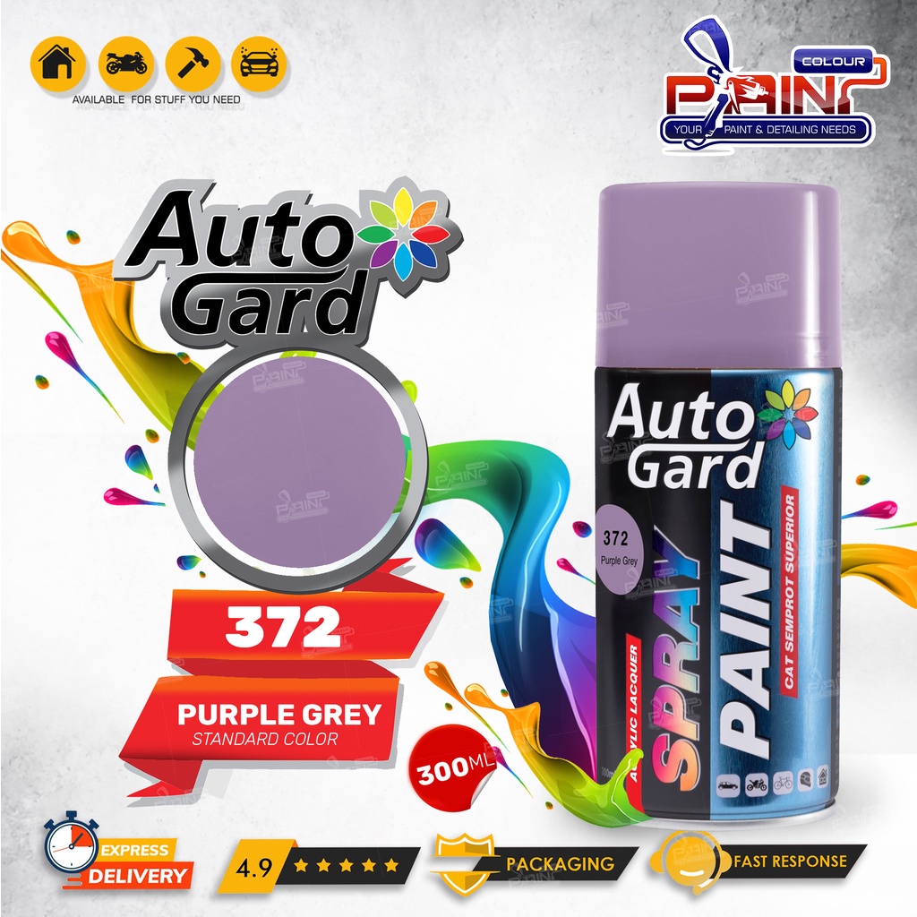 AutoGard Purple Grey AG-372 Cat Semprot Akrilik Mobil Motor Helm