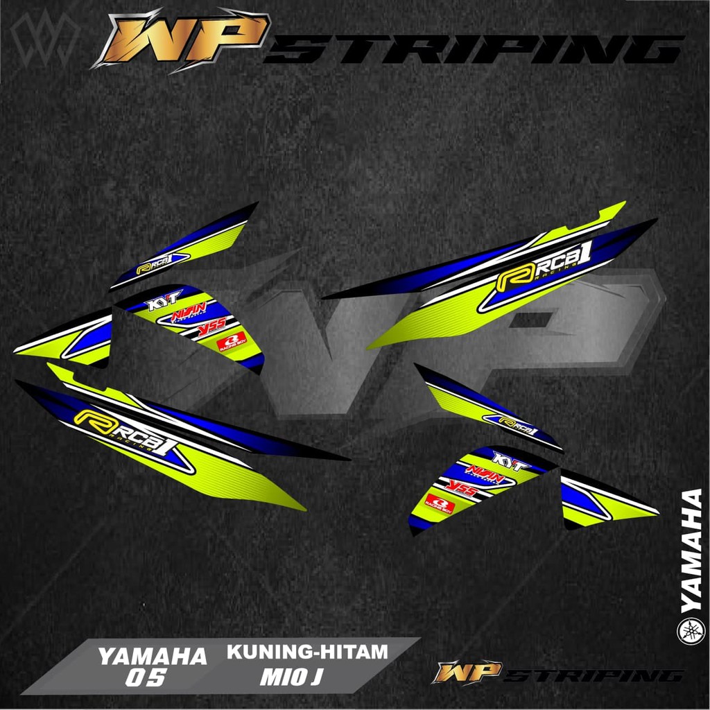 Stiker Striping MIO J/Sticker Variasi List Skotlet Motor Yamaha MIO J/ 05