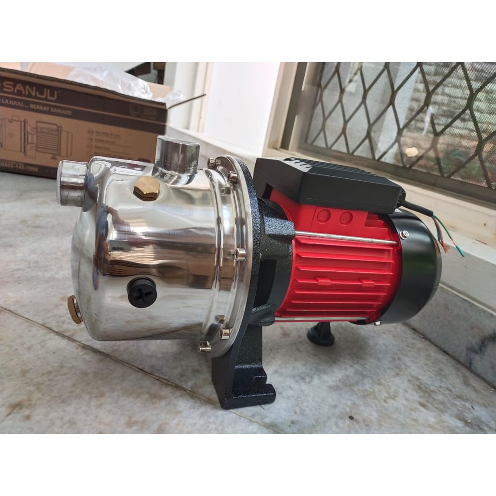 MAXPUMP SJ-60 Mesin Pompa Air Semi JET PUMP Thermal Protector Stainless Steel Sumur 220Volt 340Watt SEMI JET PUMP