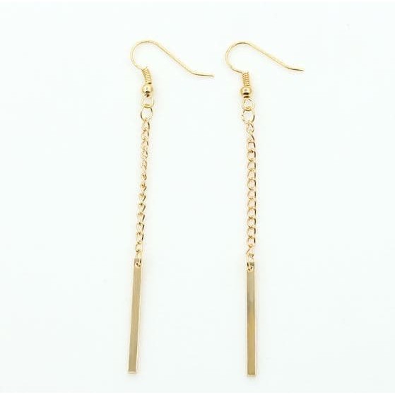 MORYMOSHI A17 Anting Tusuk Rantai Tiang Panjang Earring Fashion Wanita Korea Aksesoris Fashion