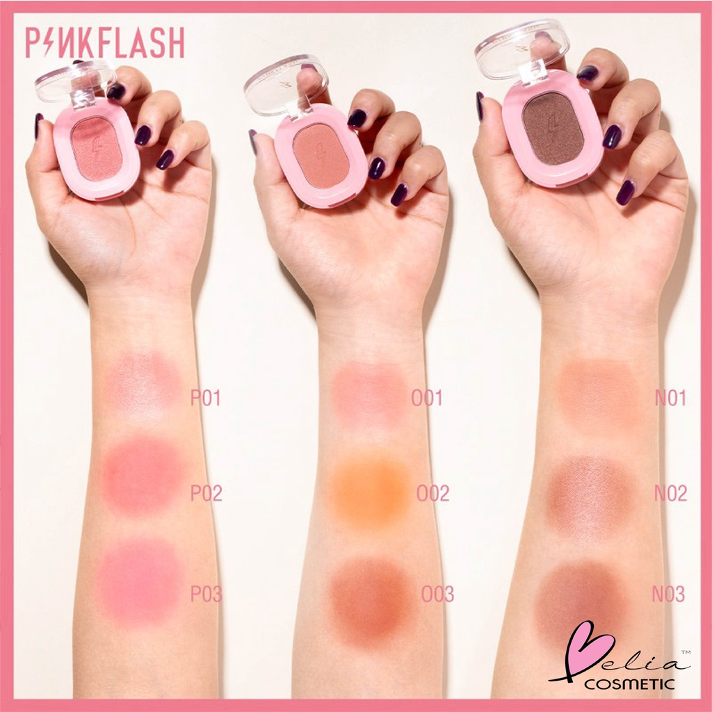 ❤ BELIA ❤ PINKFLASH Soft Pigment Blush | Blush On | Pink Flash (✔BPOM) PF-F01