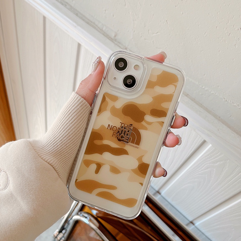 Soft case Silikon Transparan Motif Camo Untuk IPhone 13 12 11 Pro Max X XS XR XSmax 7 8 Plus