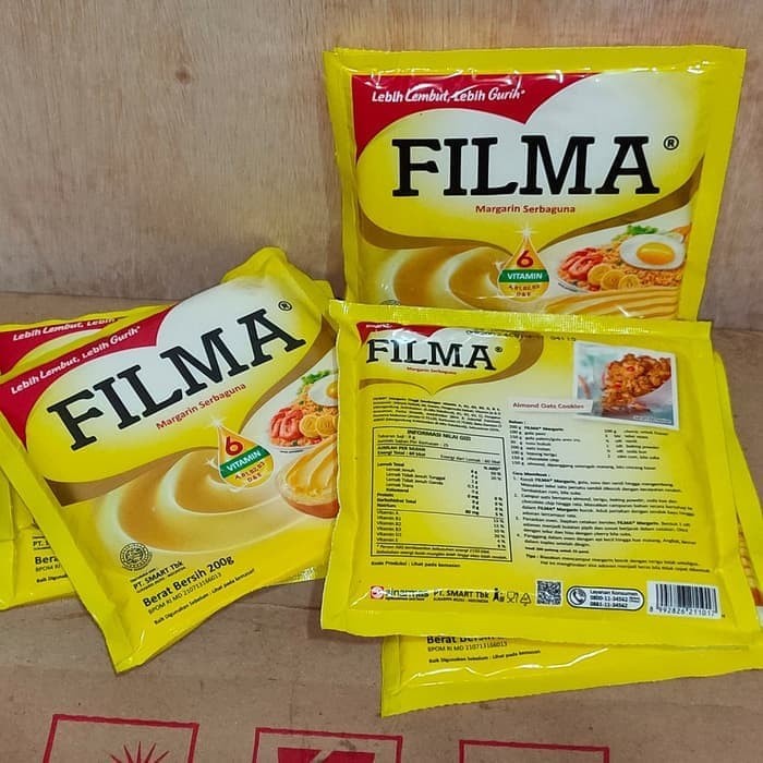 Margarin FILMA 200gr Mentega Serbaguna Bernutrisi Mentega Krim Sachet Margarine Murah