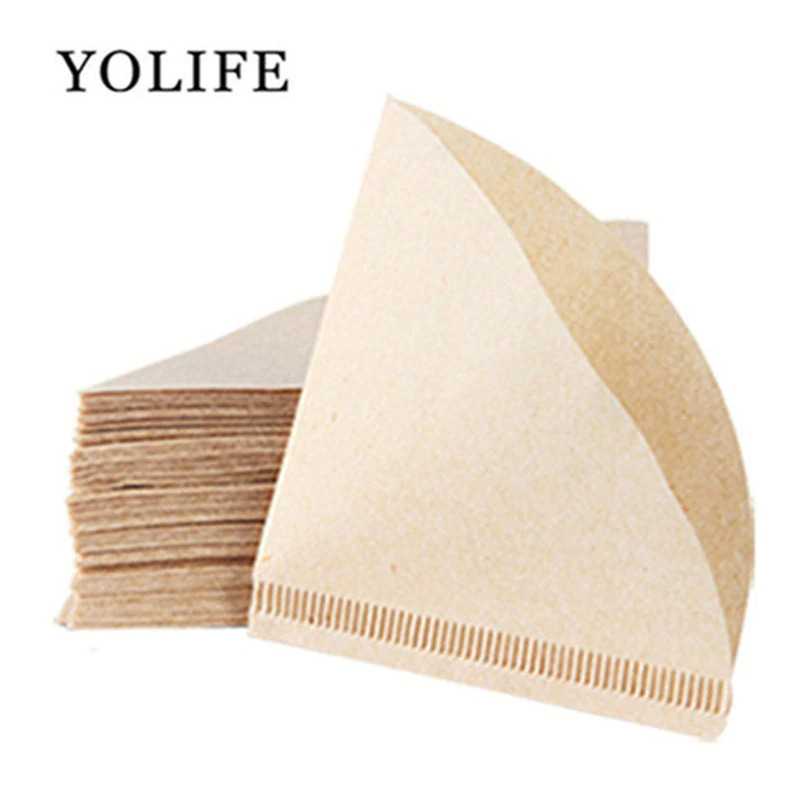 Yolife Kertas Filter Saringan Kopi Espresso V60 Drip 100PCS Large U103