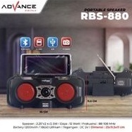Speaker Portabel Bluetooth Radio Port USB Advance RBS 880