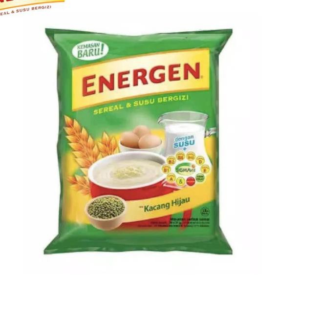 

KBUD♔ Energen Kacang Hijau Bag (20 sachet x 30 gr) Ready Banyak