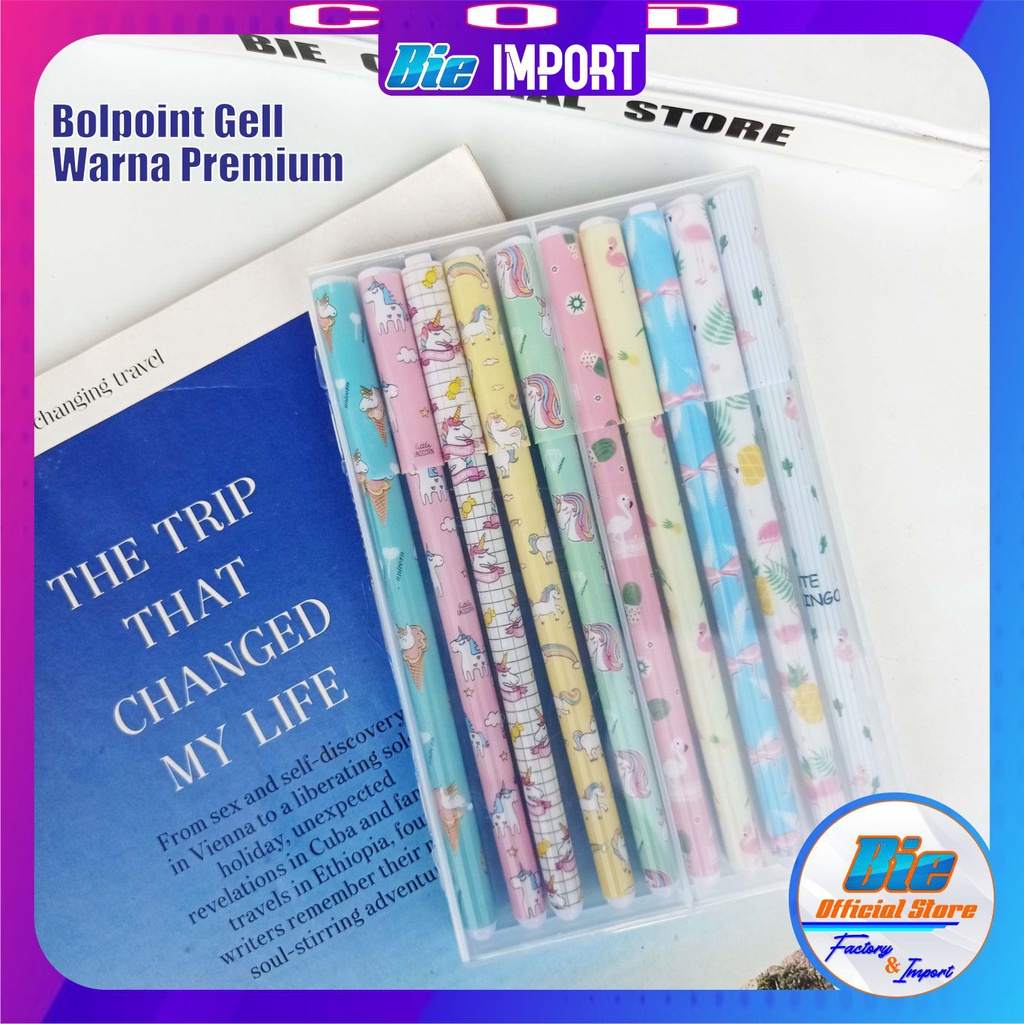 Pulpen Gell Warna Karakter Unicorn Premium Impor Best Seller