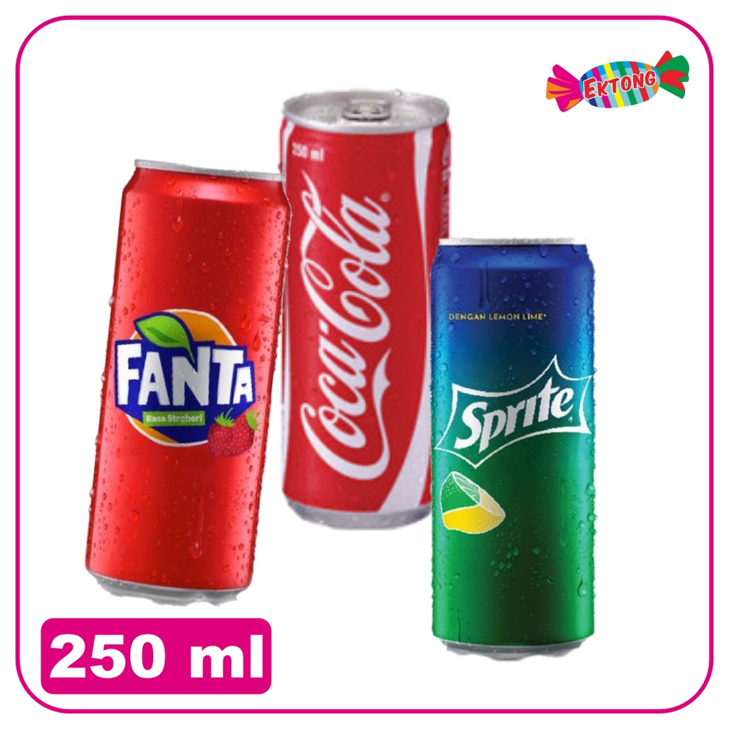 

COLA / FANTA / SPRITE KALENG 250ML (SLIM)