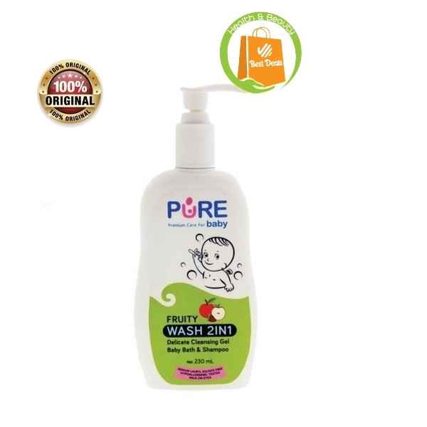 Jual Original Pure Baby Wash 2 In 1 Fruity [ 230 ML ] | Metabolisme ...