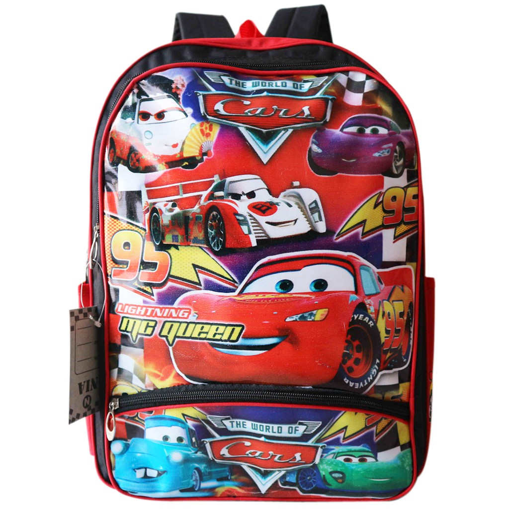 Jual Tas Ransel Kecil Untuk Anak Gambar Karakter Animasi Kartun Cars