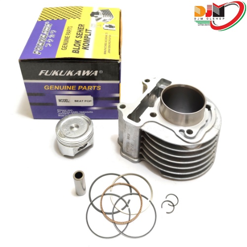 Paket Blok Seher Komplit Beat Pop Beat Street kode k44 Plus Piston Kit Original Fukukawa