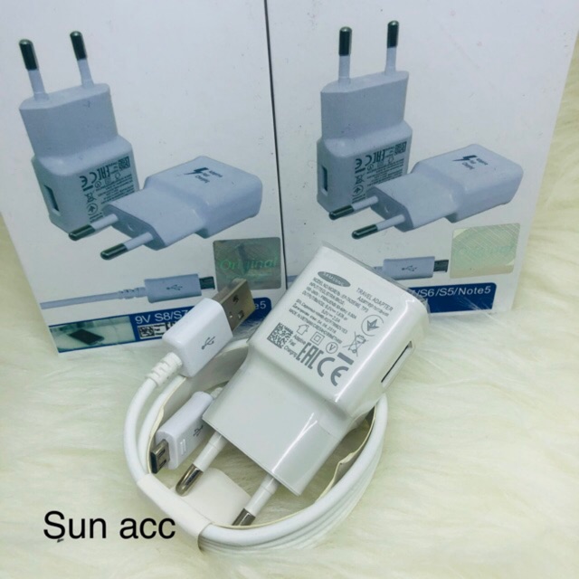 Charger Casan travel Samsung Note4/s5/s6/s7edge Fast charging Original kotak