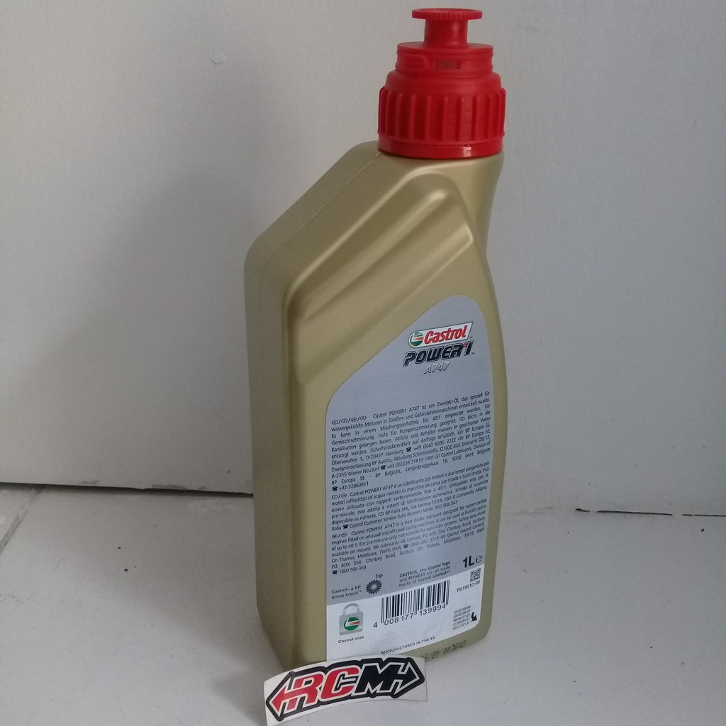 OLI OLIE SAMPING CASTROL A747 A 747 RACING 2TAK 2 TAK 2T 2 T 1 LITER LUAR JAWA WAJIB JNE JTR SHOPEE XPRESS ORI ORIGINAL CASTROL ASLI