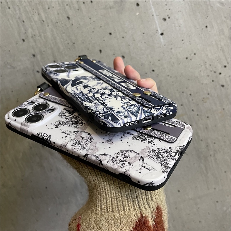 Case Bahan Silikon Dengan Wristband Shockproof Untuk Iphone X Xs Xr Xsmax 13 12 11pro Max