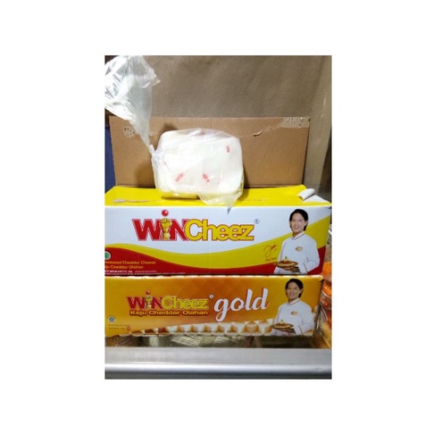 

WinCheez keju cheddar olahan netto2kg /keju kiloan/(ecer 1/4=250g)