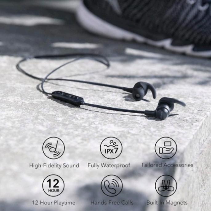 [Exclusive Launch] Earphone Bluetooth Anker Soundbuds Flow Eb78368