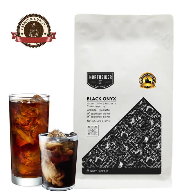

@@@@] BIJI KOPI SUSU BLACK ONYX BLEND - 500GR NORTHSIDER COFFEE