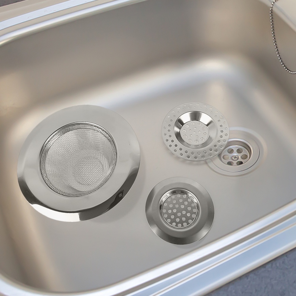 Saringan Strainer Water Blocking Plug Mesh Sink Stainless Steel Jaring Dapur Gadget Floor Drain Lubang Filter Anti Mampet Saluran Kamar Mandi Saringan Dapur Wastafel Cuci Saluran Pembuangan