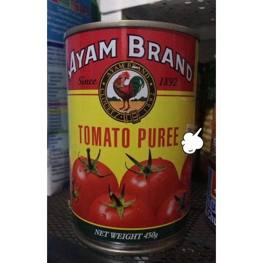 

PURE TOMAT 430 GRAM TOMATO PUREE AYAM BRAND SAUS TOMAT SAUCE