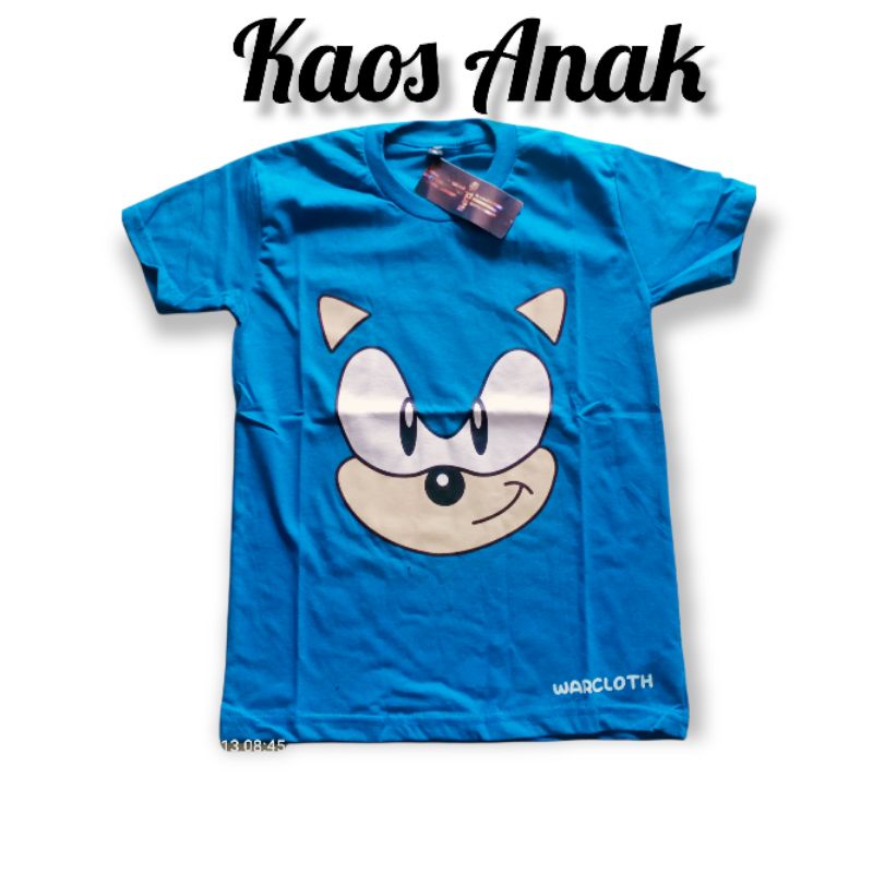 Kaos Anak Laki-laki Sonic